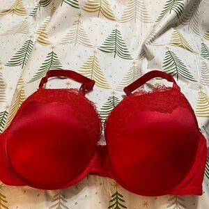 Auden Vibrant Red Lace Bra